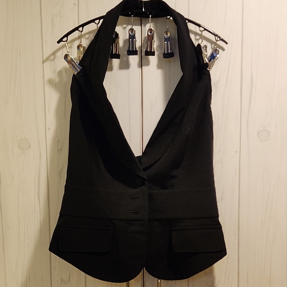 Bisou Bisou Black Sleeveless Top